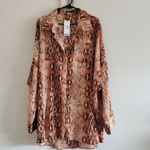 NWT Snake Skin Blouse